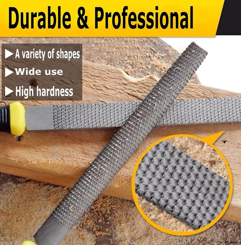 Telont AihuiWood Rasp File Set 3 Pack Wood File Woodworking Files, Round, Half-round, Flat File Rasp High Quality Carbon Steel Rasp File for Woodworking Shaping, Sharping Wood - Image 4